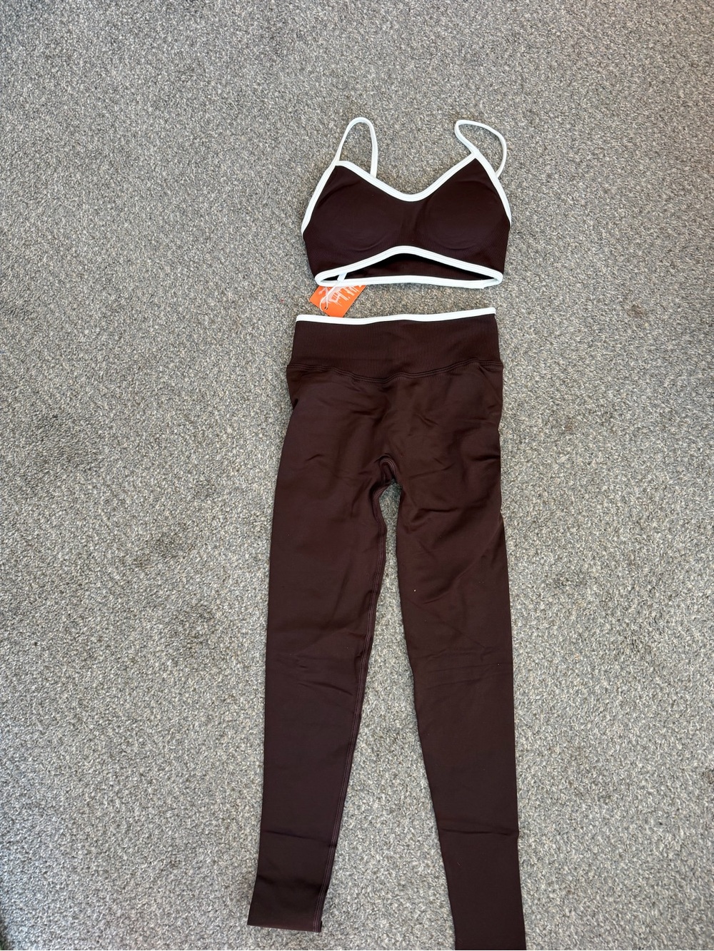 Brown with White Trim Workout Set